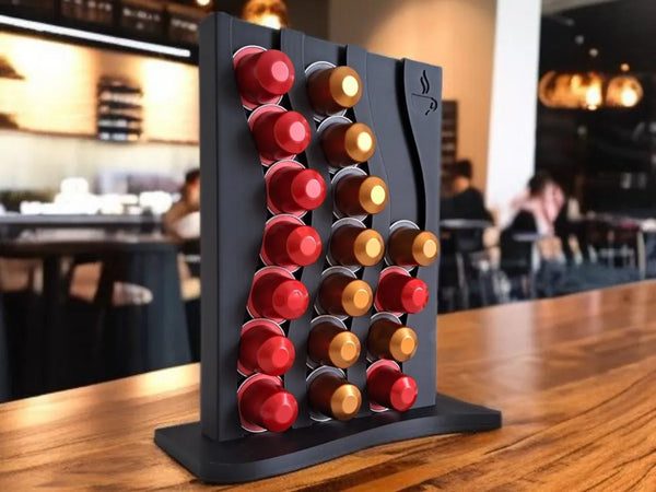 Support de capsules Nespresso ondulé imprimé en 3D